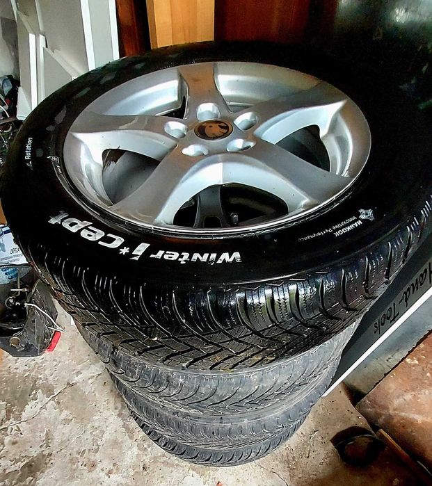 Німецькі диски Borbet R16 5x112 ET48 + зимова гума Hankook 205/60 R16 Ціна: 11 800 грн (торг)