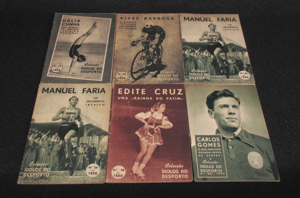 Livros Colecção Ídolos do Desporto 1956 a 1960