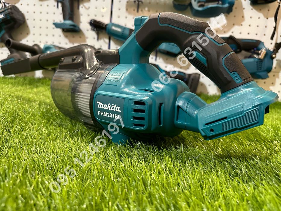 Аккумуляторный пылесос Makita PHM201BL безщеточный каркас бак 600 мл
