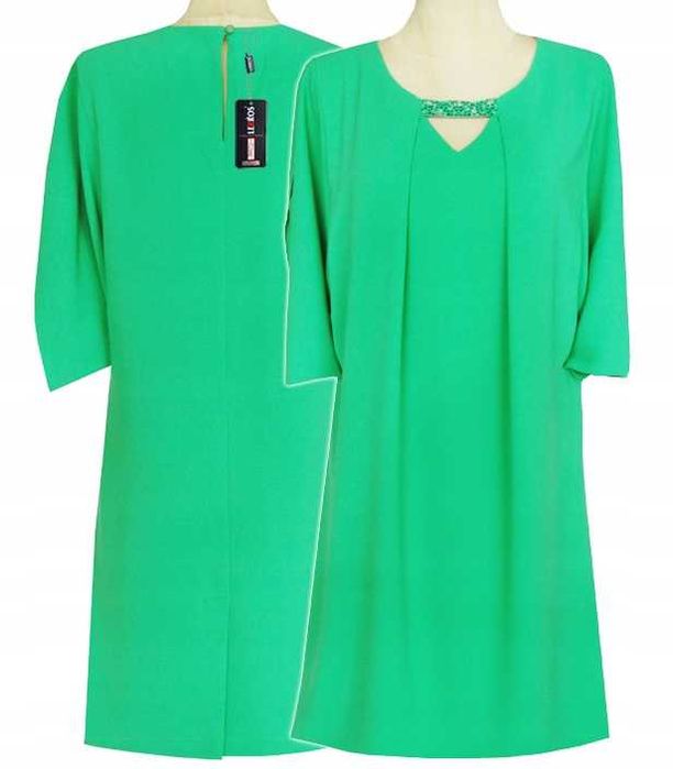 LERROS Sukienka wizytowa, wesele, elegancka, rękaw roz. 48/50 Nowa