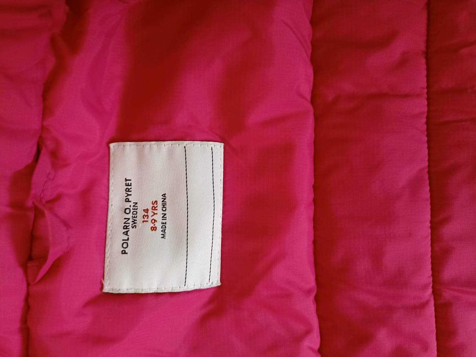 Kurtka przejściowa intensywny róż rozmiar 134.Zadbana POLARN O.PYRET