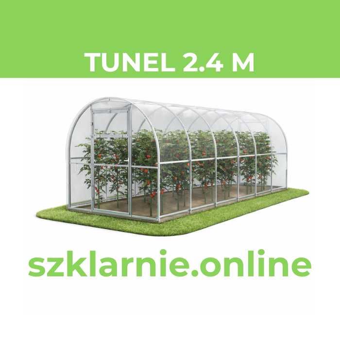 Szklarnia z poliwęglanu Tunel ogrodowy 2m/2,4m/3m/3,5m/4m | profile 20x20 / 20x40 | poliwęglan 3-8mm