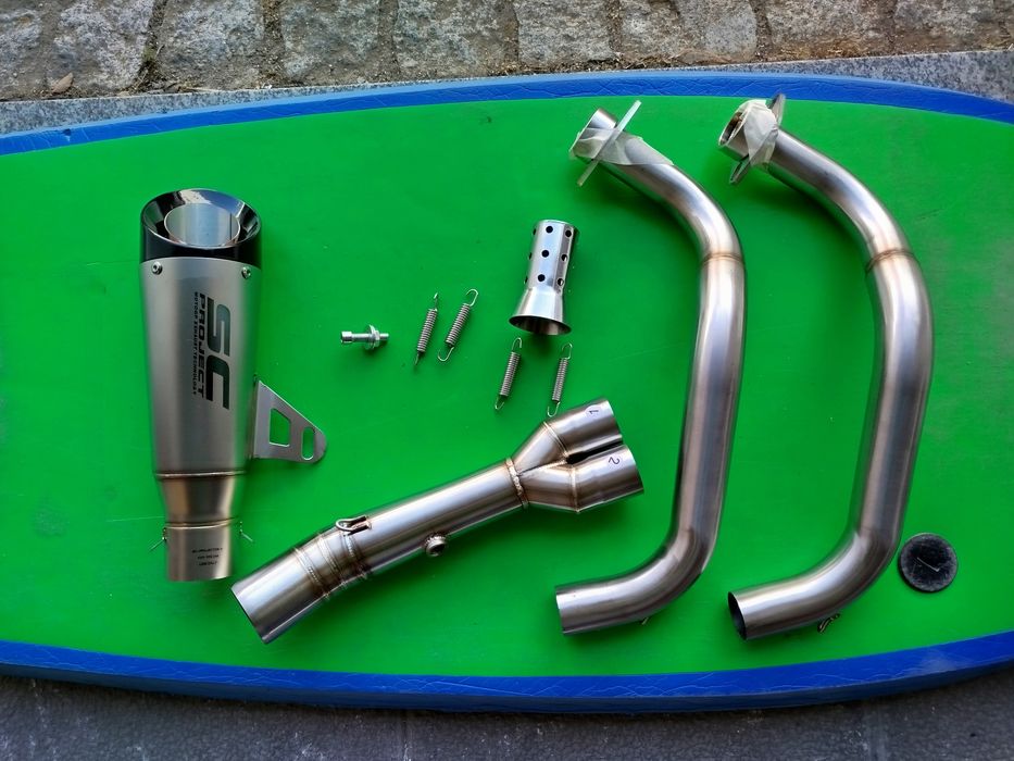 Yamaha MT 07/ MT 07 tracer (conjunto de ponteira e coletores )