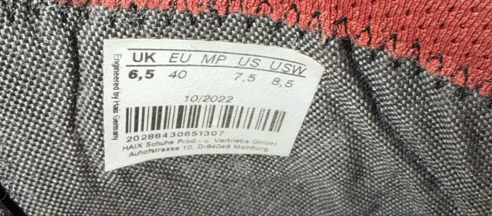 Buty HAIX skórzane robocze/taktyczne r. 40 (UK 6.5)
