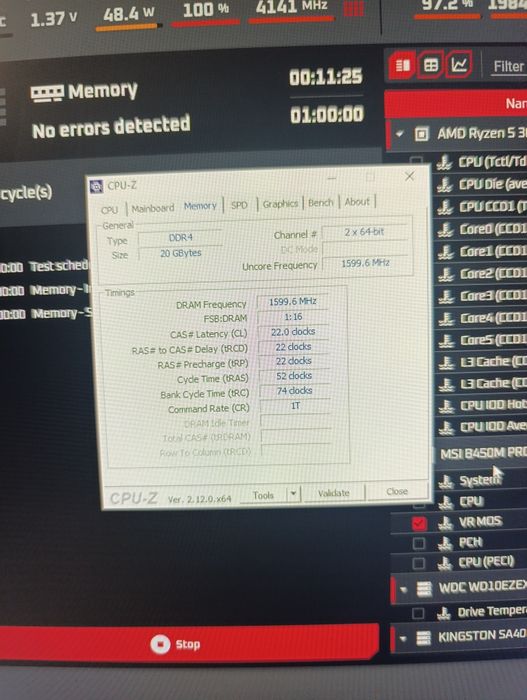 Оперативная память 20gb ddr4 3200mhz