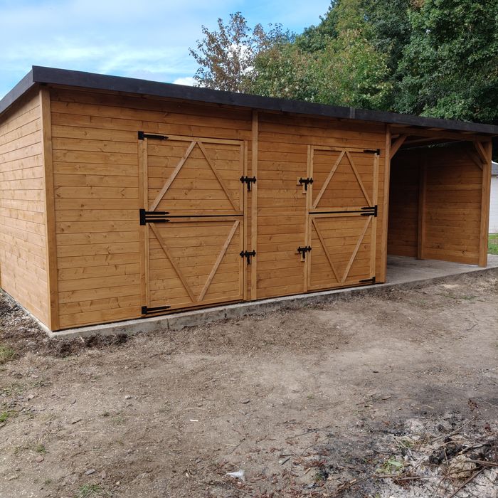 Domek na Alpaki ogrodowy narzędziowy stajnia transport montaż.