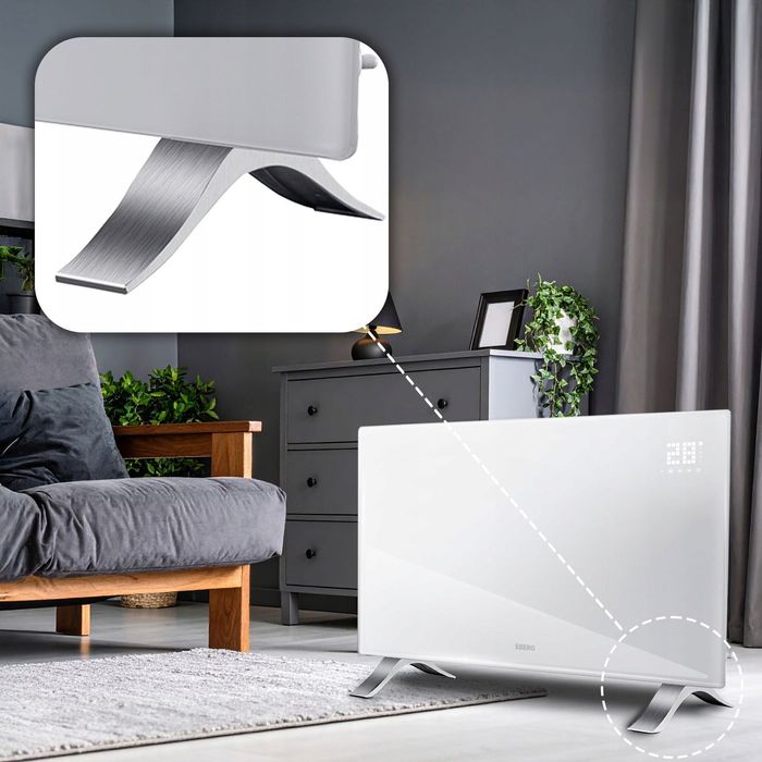 Grzejnik Elektryczny Szklany 2400w Energooszczędny Led+wifi Premium fv