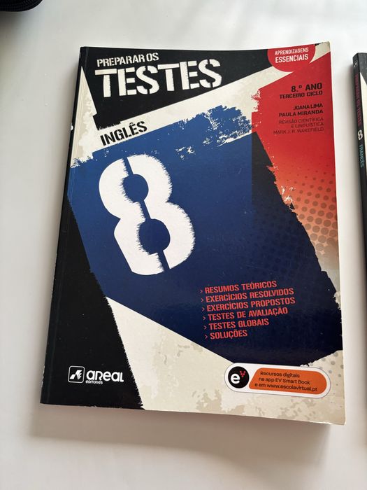 Livros preparar os testes 8 ano