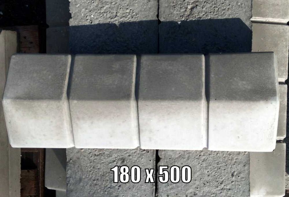 Бетонні ковпаки для стовпів і парапети (козирки, кришки) для огорожі