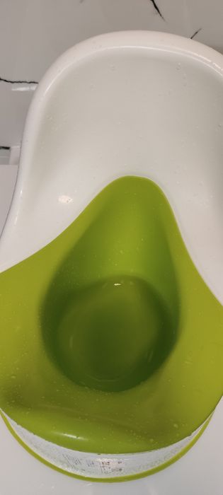 Nocnik Ikea biało zielony