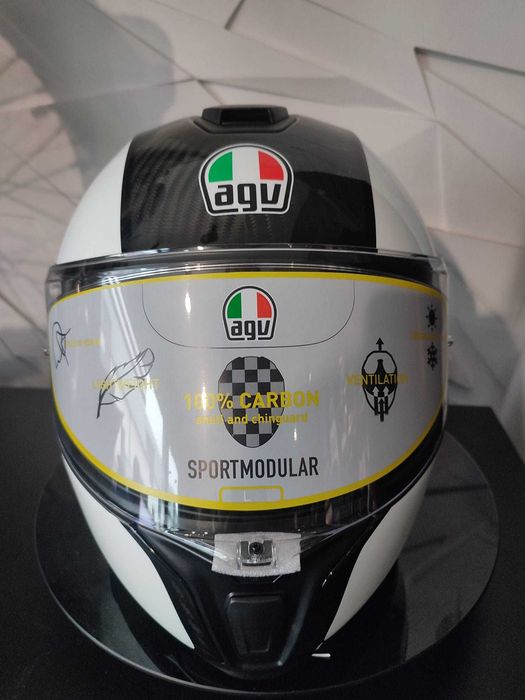 Kask AGV Sportmodular Carbon White 'XL !Sklep! !Promocja!