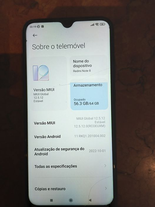 Xiaomi Redmi Note 8 4G/64gb azul, com oferta suporte para carro