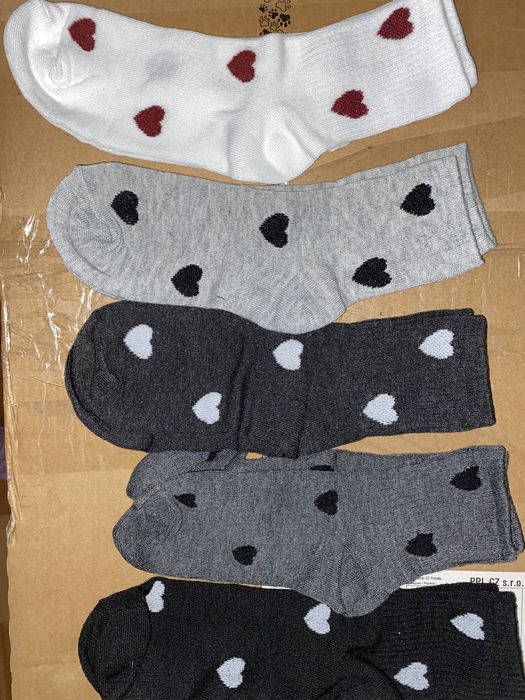 Шкарпетки високі на сердечки стильні на підлітка 35-38 розмір жіночі