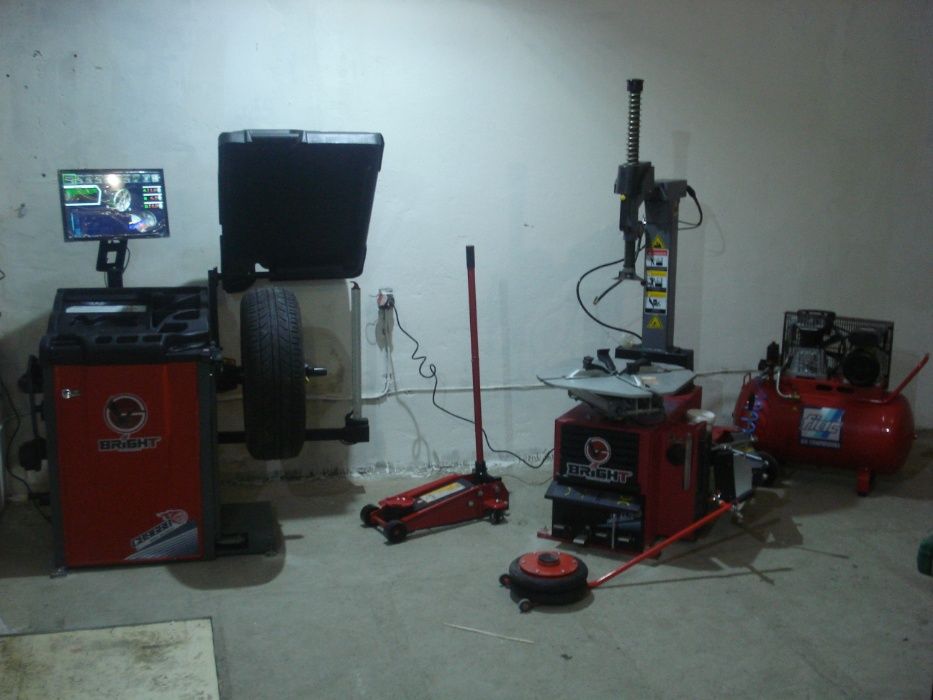 Шиномонтажне обладнання ПІД КЛЮЧ, станок шиномонтажний BRIGHT