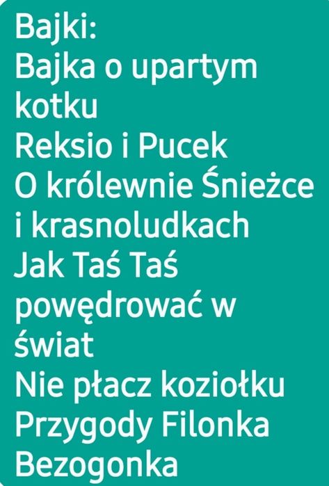 Rzutnik projektor Ania bajki