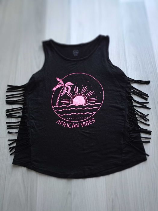 *Bluzka frędzle dla dziewczynki, rozm. 134, Smyk *