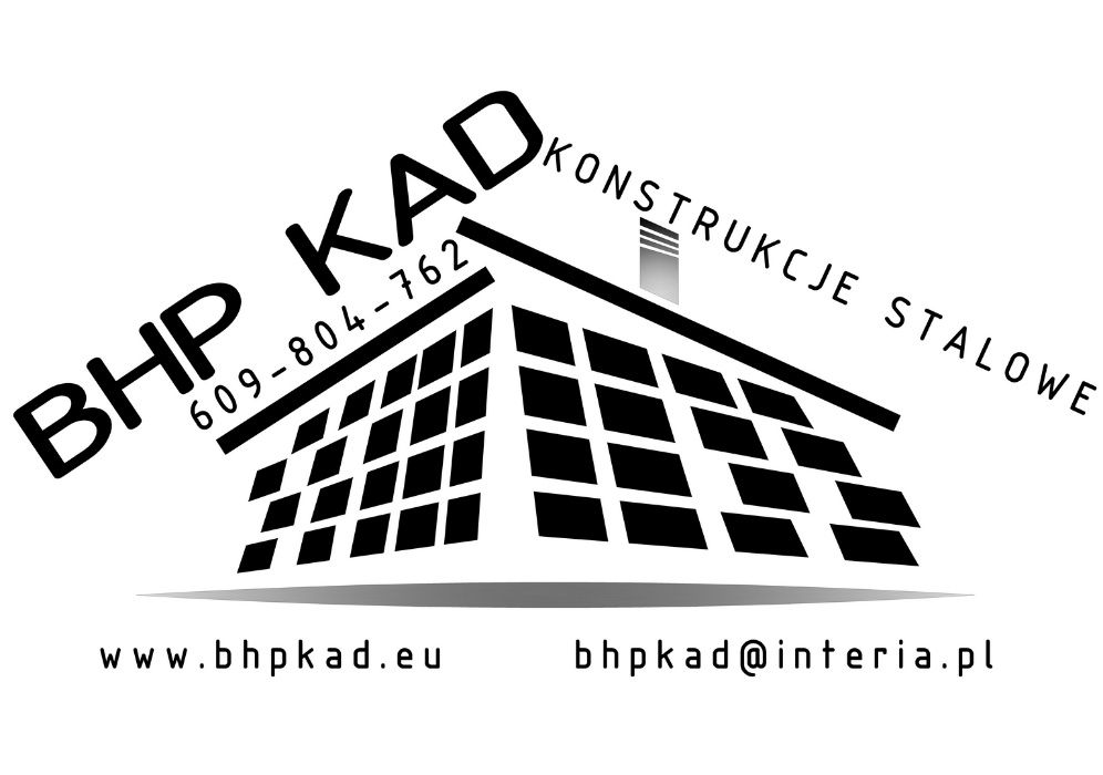 Konstrukcje stalowe. 10x20x4,5m. BHP KAD. Hale stalowe. Bartoszyce.