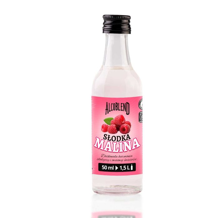 ZAPRAWKA esencja do alkoholu ALCOBLEND - SŁODKA MALINA 50 ml na 1,5 L