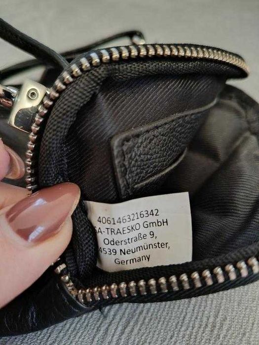 Чорна стьобана міні-сумочка / чохол для телефону (кросбоді)