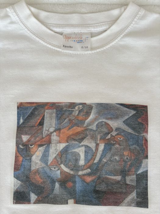T-shirt branca criança, 8-9 anos