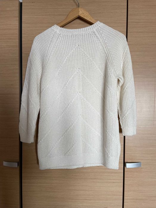 Sweter Massimo Dutti biały rozmiar S