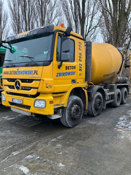 Mercedes-Benz Actros  Betonomieszarka Mercedes Actros 9m3 STETTER MP-3 MP3