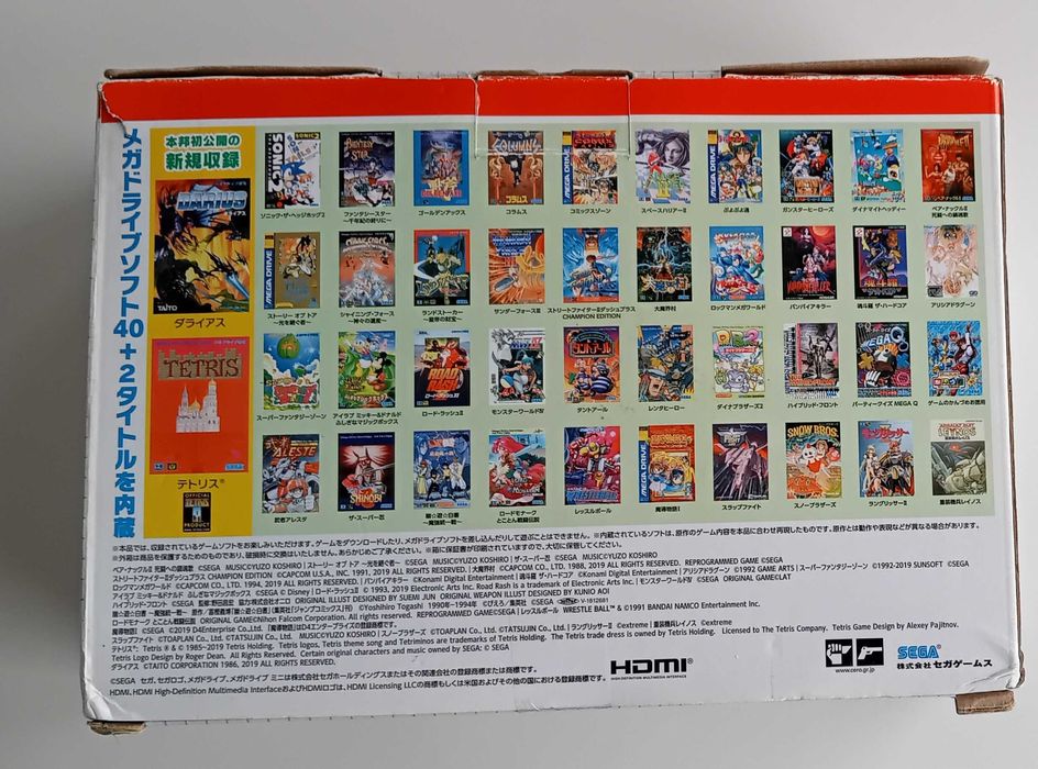 SEGA Mega Drive Mini Konsola 2 kontrolery 40 gier HAA-2523