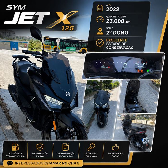 Mota SYM Jet X - 125cc - 2022 - Scooter