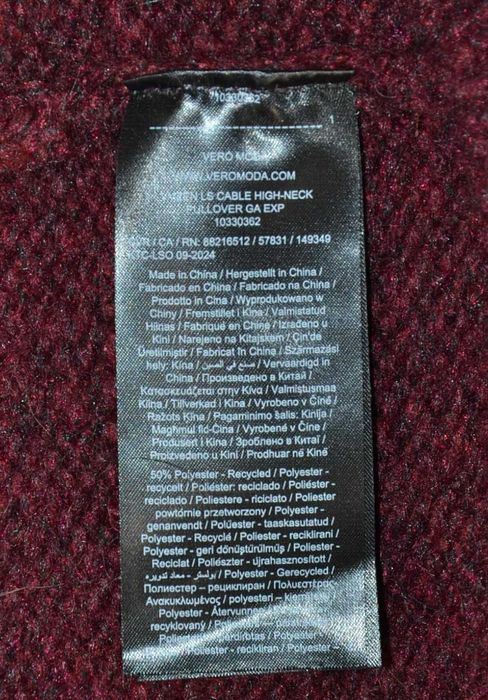 VERO MODA VMZEN Nowy Sweter Damski S Oversize Oryginalny Wełna Alpaka