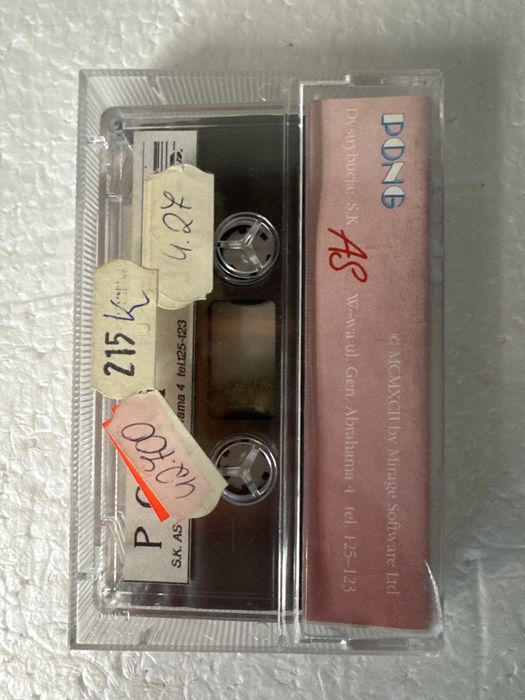 Pong - polska gra na Atari XE XL od Mirage