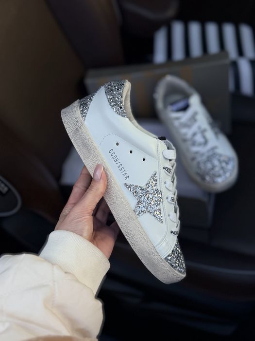 Кеди голден гус golden goose | срібні снікерси