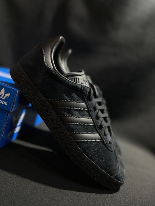Кроссовки Adidas Gazelle black оригинал чёрные