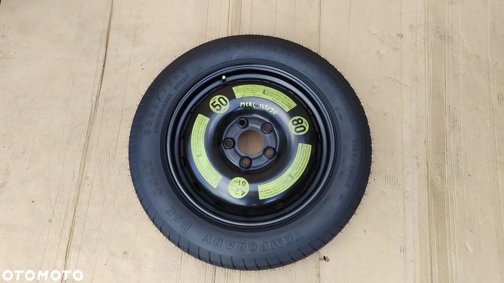 koło dojazdowe 5x112 r16 koło dojazdowe r16 mercedes b klasa w246 2012-2018