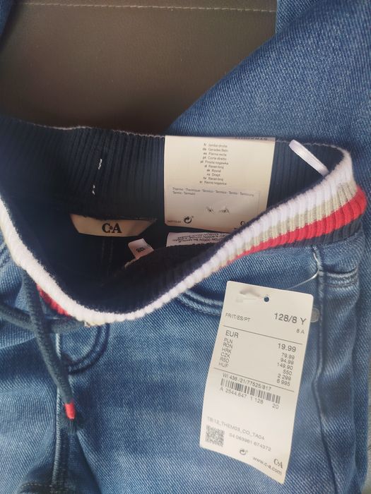 Spodnie jeansowe 128 C&A