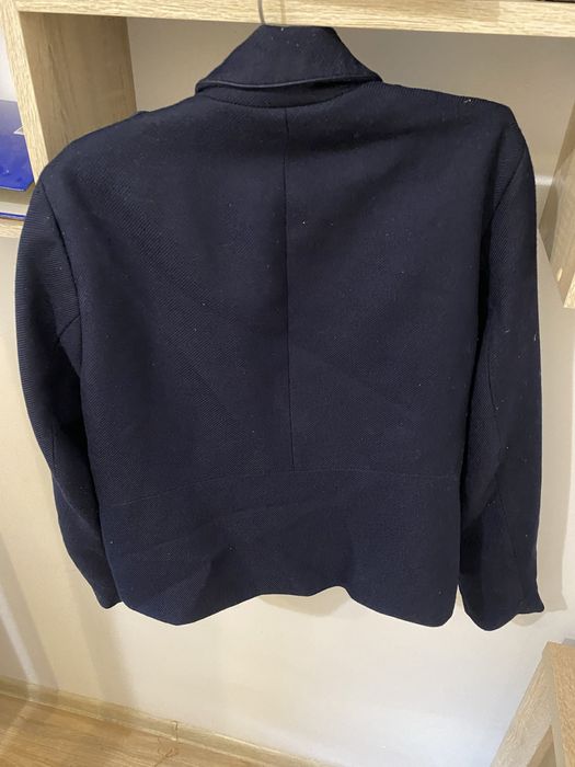 Granatowy płaszcz żakiet 38 M only