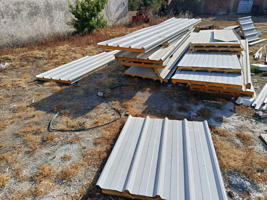 Telhas sanduíche 5 ondas 60MM espessura