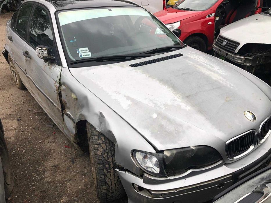 Bmw e46 na części 2.0d m47     wózek/sanki/skrzynia/reflektor/silnik/pas przedni/chłodnica