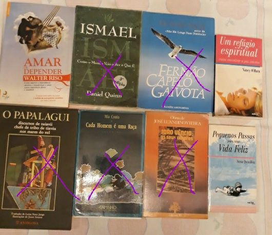 Vendo livros em segunda mão