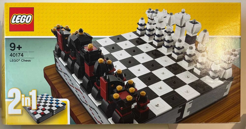 LEGO 40174 Szachy / warcaby – idealny komplet z pudełkiem