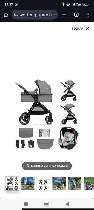 Carrinho de bebé 3 em 1