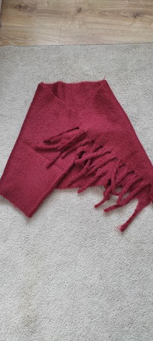 Miękki bordowy szalik z new look