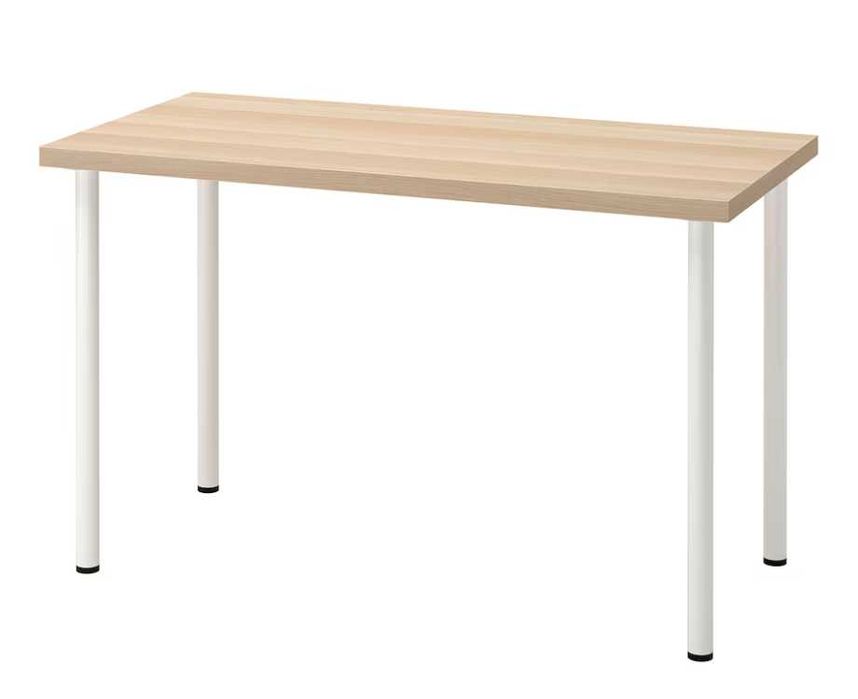 Secretária IKEA LAGKAPTEN / ADILS, carvalho e branco, 120x60 cm