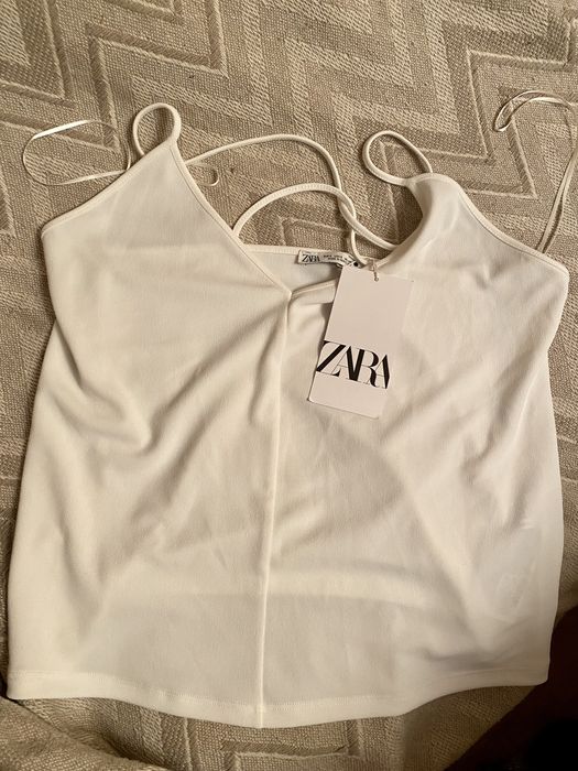 Top zara S biały. Nowy z metką.