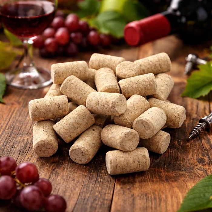 Butelka na wino 750 ml - BORDEAUX - biała + korek - 24 szt.
