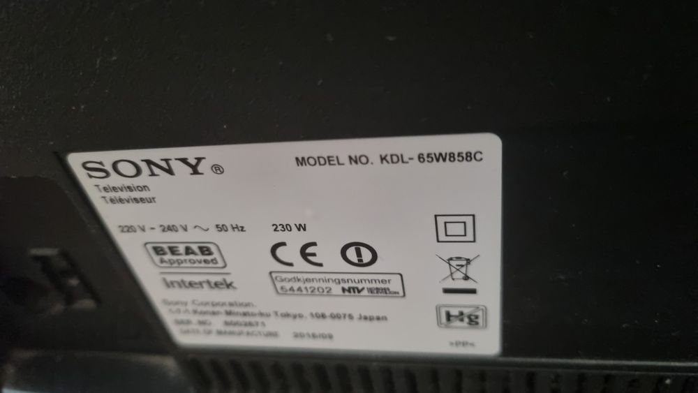 Telewizor sony 65 cali android tv 120 Hz dostawa