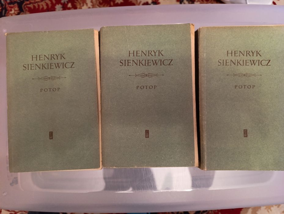 Książka Potop 3 tomy z 1956 roku za 15 zł