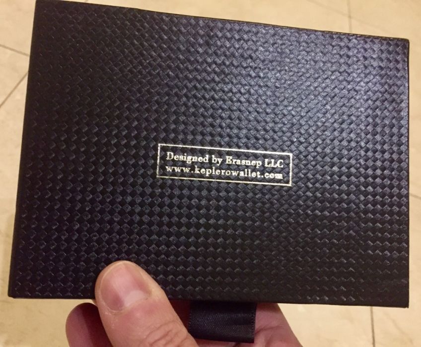 Porta cartões carteira Keplero Luxury Wallet Sp Edition Carbon new