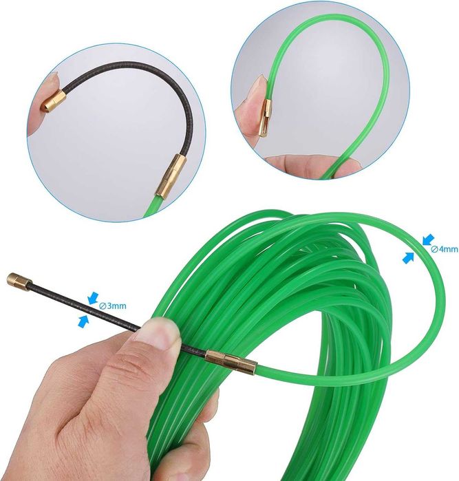 Zocipro Ściągacz drutu z taśmą rybną 20 m przez ścianę