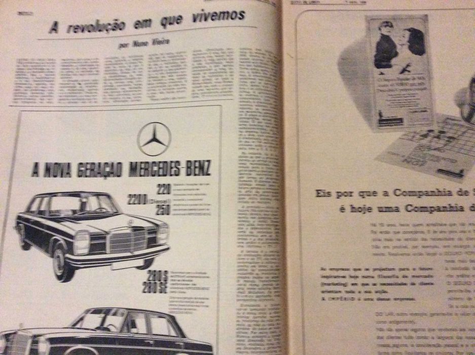 Jornal. Diário de Lisboa. Segunda, 7 de Abril de 1969 - 48.º anivers.