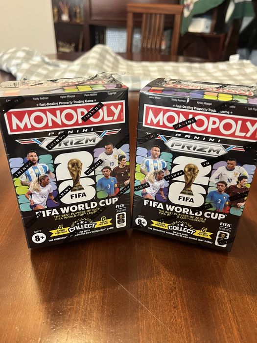 Caixas panini prizm monopoly world cup 2026